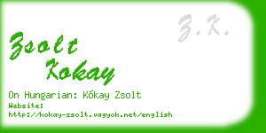 zsolt kokay business card